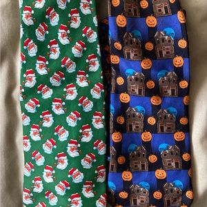 Men’s Holiday 100% silk tie bundle (2)